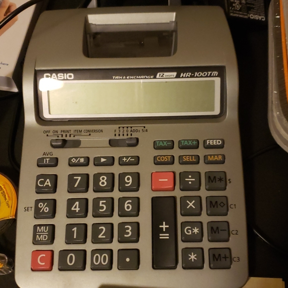 Electric Calculator with Printet